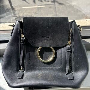 Black Leather Shoulder Bag